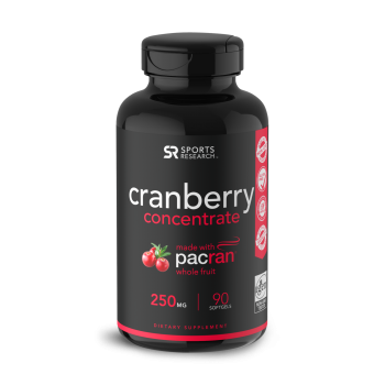 Cranberry 250mg 90s Sports Research validade: 08/2021