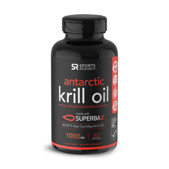 Óleo Krill Antártico 1000mg 60s Sports Research