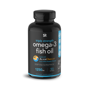 Omega 3 óleo de peixe Fish Oil 1250mg 90 softgels Sports Research