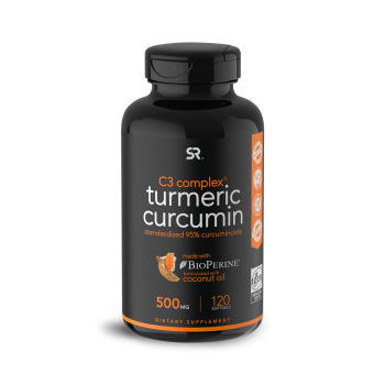 Curcumina açafrão - Turmeric Curcumin Sports Research 120s