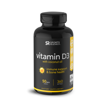 Vitamina D3 2,000 360s Sports Research venc: 08/23