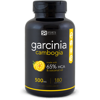 Garcinia cambogia 500mg 180 softgels Sports Research - val:10/21