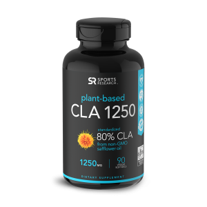 CLA 1250mg 80% 90 vsoftgels Sports Research - Val:08/21